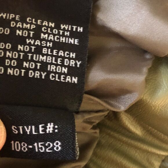 JOJOU Olive Green Quilted Puffer Jacket Mock Neck Full Zip Size Small Small - Picture 5 of 8